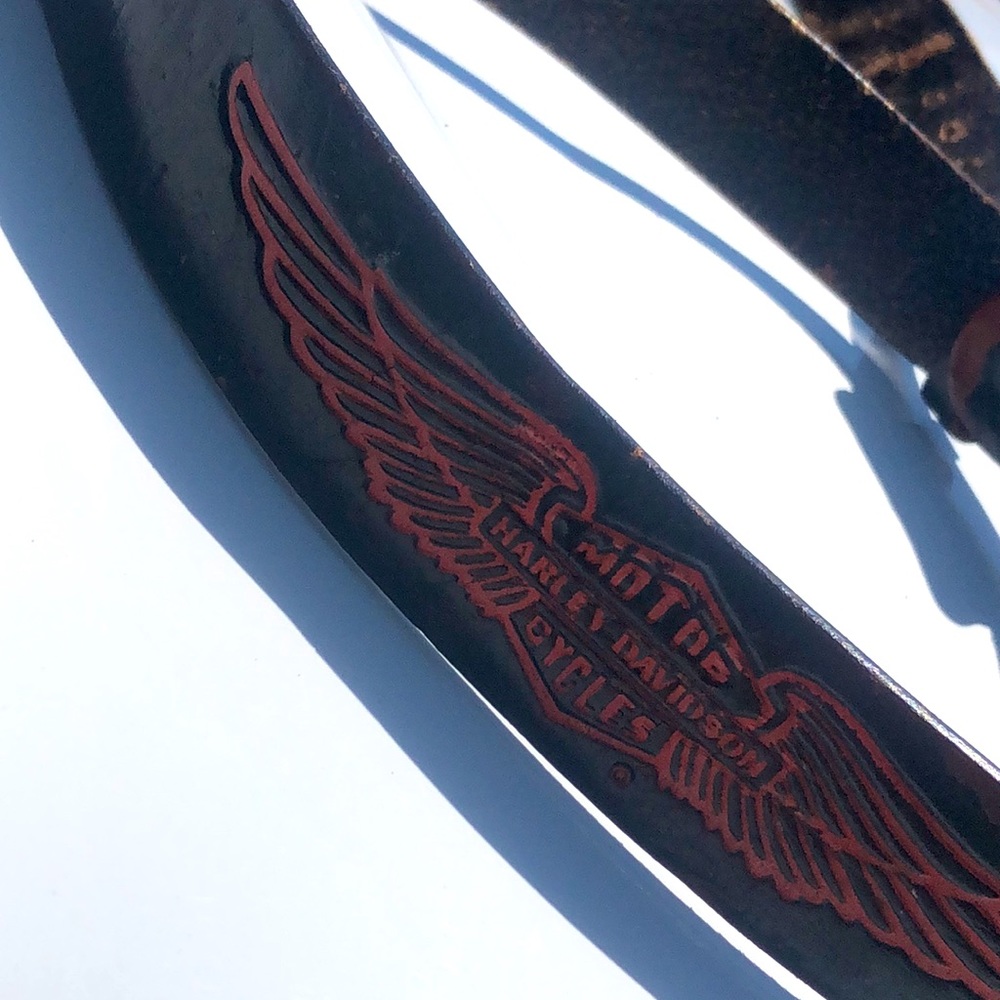Vintage Original 1970s HarleyDavidson leather belt